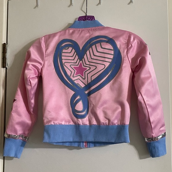 Jojo Siwa Nickelodeon year 2020 girls silk jacket with sequins XS (4/5) - Picture 2 of 13